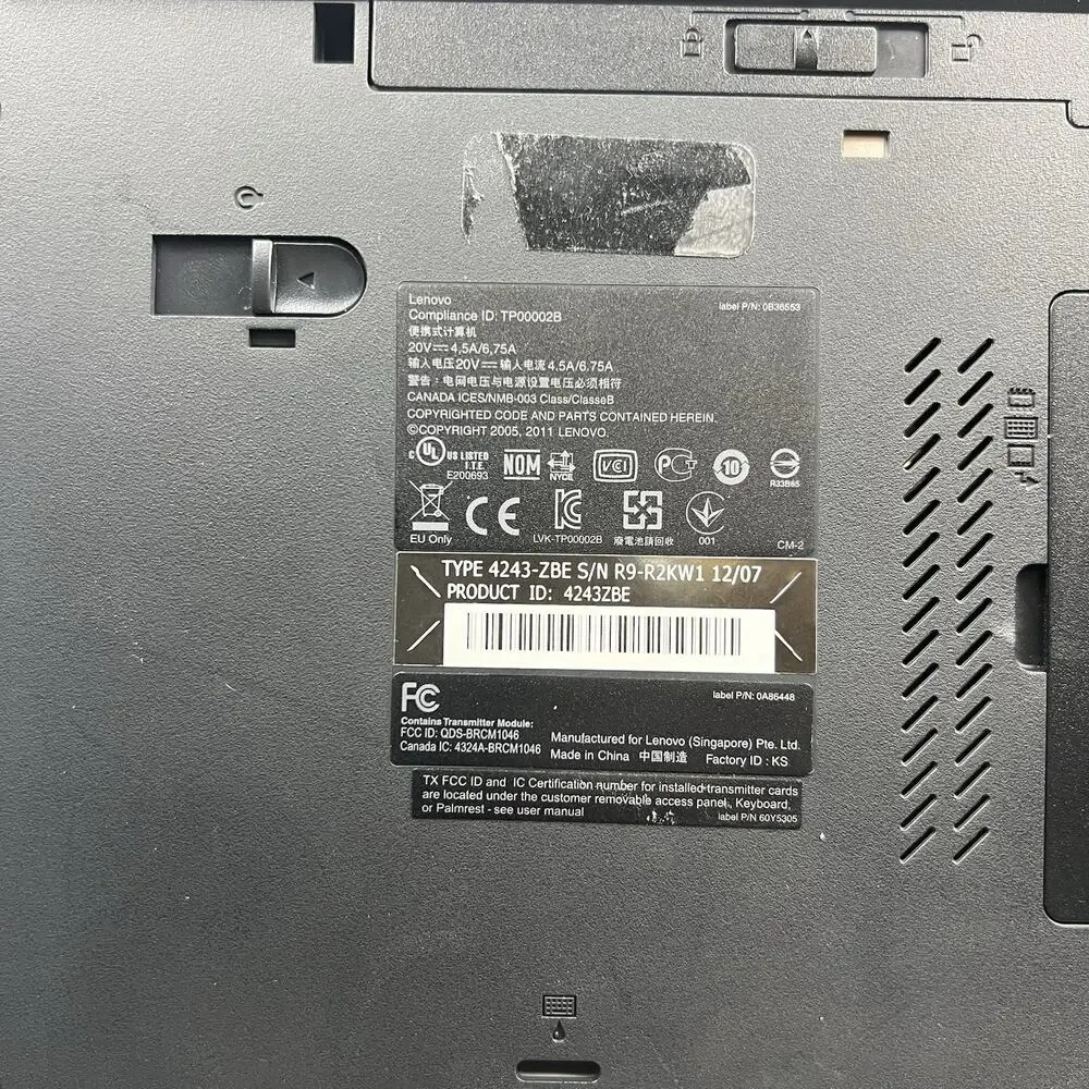 Lenovo ThinkPad T520 Intel i7-2640M 8GB 320GB HDD Win 10 w/ Charger|ELP75, READ